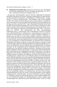 Mathias Beer/Sorin Radu (Hg.): Migration und kulturelles Erbe. Das Beispiel der deutschen Minderheiten in und aus Rumänien (Schnittstellen, 27).