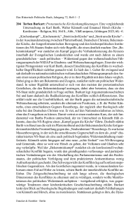 Torben Burkart: Protestantische Kirchenkampfdeutungen. Eine vergleichende Untersuchung zu Karl Barth, Walter Künneth und Emanuel Hirsch (Kirche – Konfession – Religion, 86).
