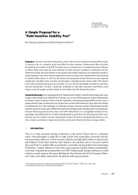 A Simple Proposal for a “Debt-Sensitive Stability Pact”