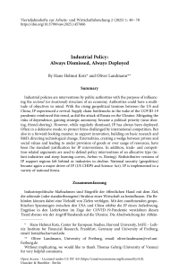 Industrial Policy: Always Dismissed, Always Deployed