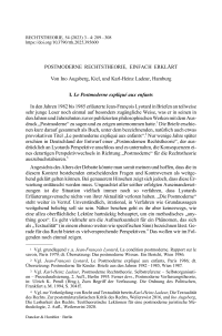 Postmoderne Rechtstheorie, einfach erklärt