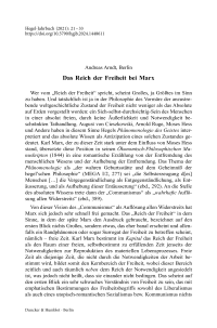 Das Reich der Freiheit bei Marx