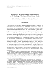 What Drives the Interest Rate Margin Decline in EU Banking – The Case of Small Local Banks