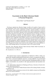 Uncertainty in the Black-Litterman Model: A Practical Perspective