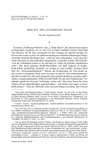 Beim Bau der systemischen Mauer