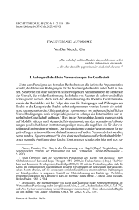 Transversale Autonomie