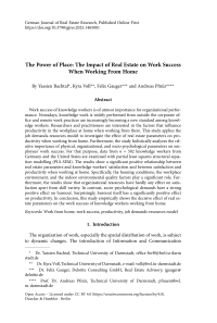 The Power of Place: The Impact of Real Estate on Work Success When Working From Home