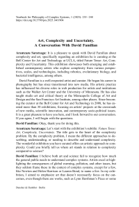 Art, Complexity and Uncertainty. A Conversation With David Familian