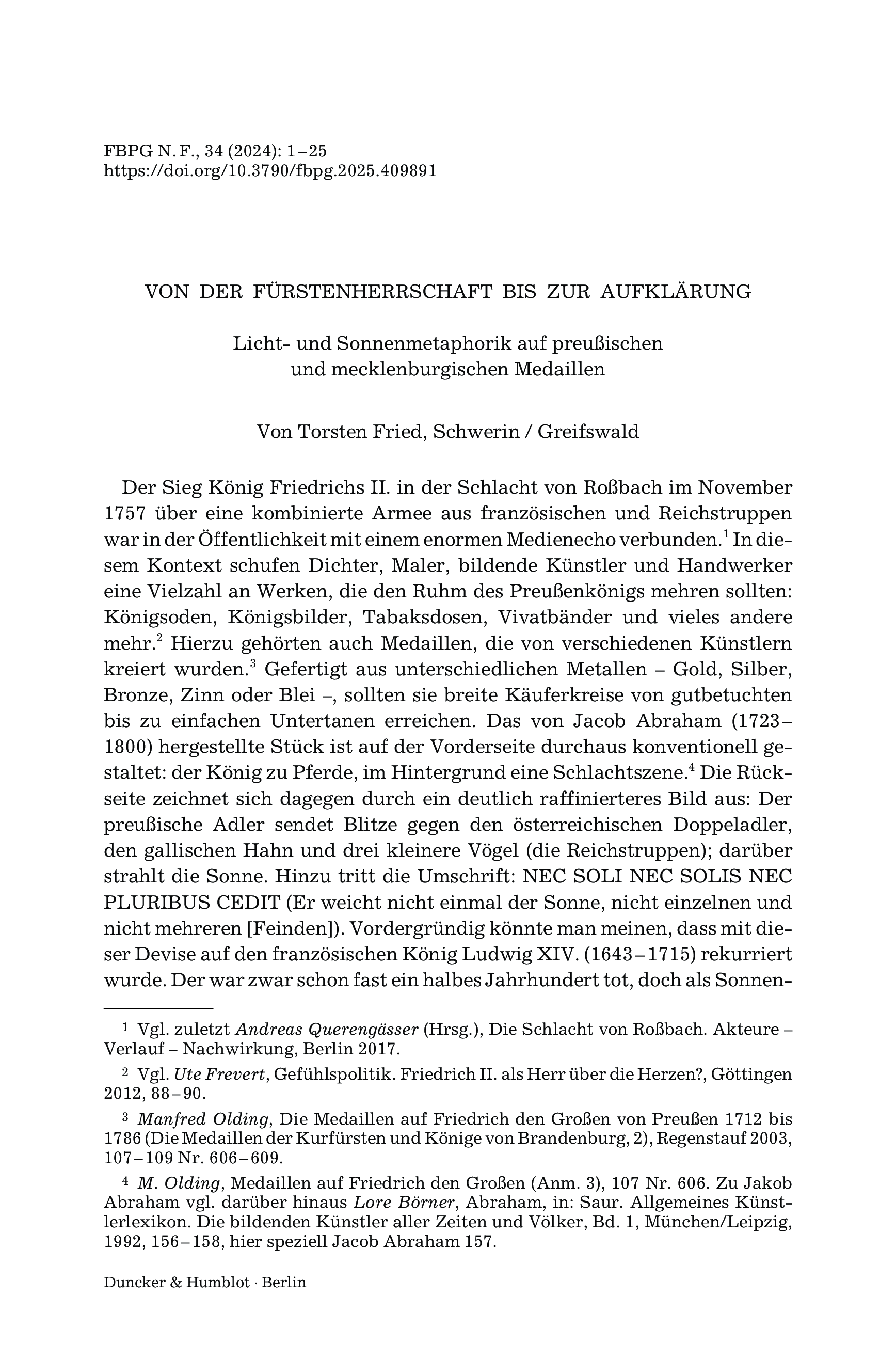 Von der Fürstenherrschaft bis zur Aufklärung