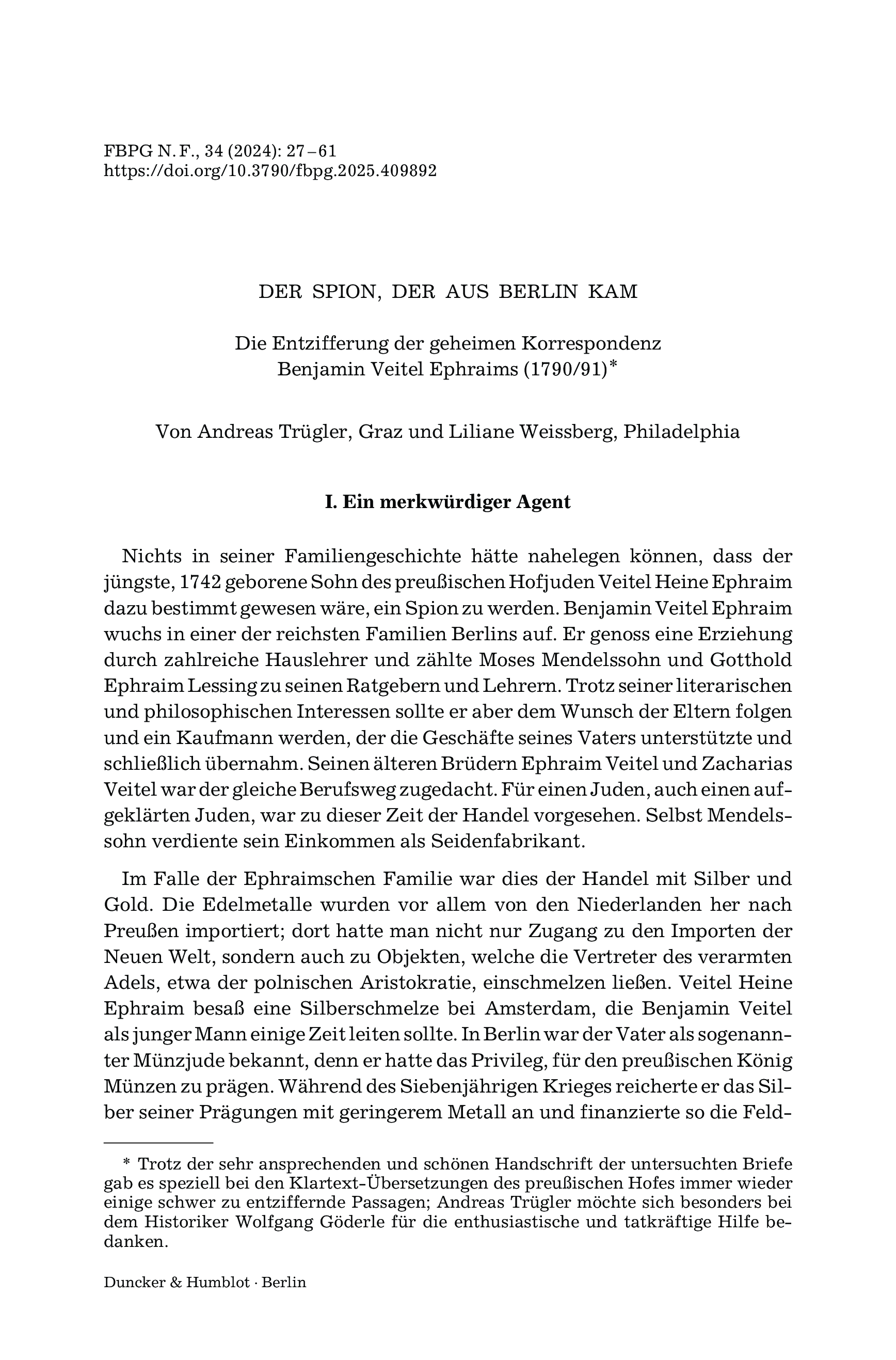 Der Spion, der aus Berlin kam