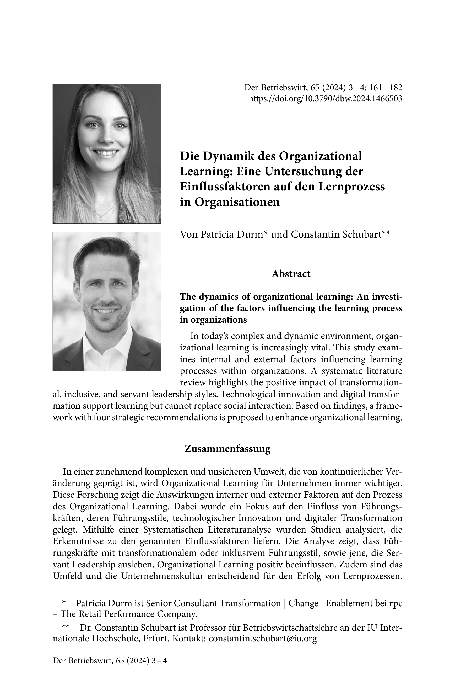 Die Dynamik des Organizational ­Learning: Eine Untersuchung der Einflussfaktoren auf den Lernprozess in Organisationen