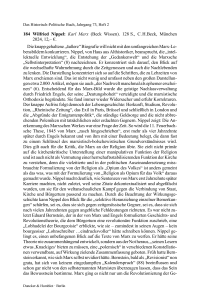 Wilfried Nippel: Karl Marx (Beck Wissen).