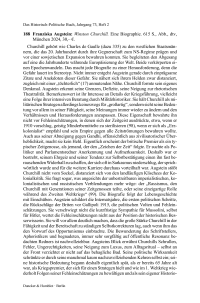 Franziska Augstein: Winston Churchill. Eine Biographie.