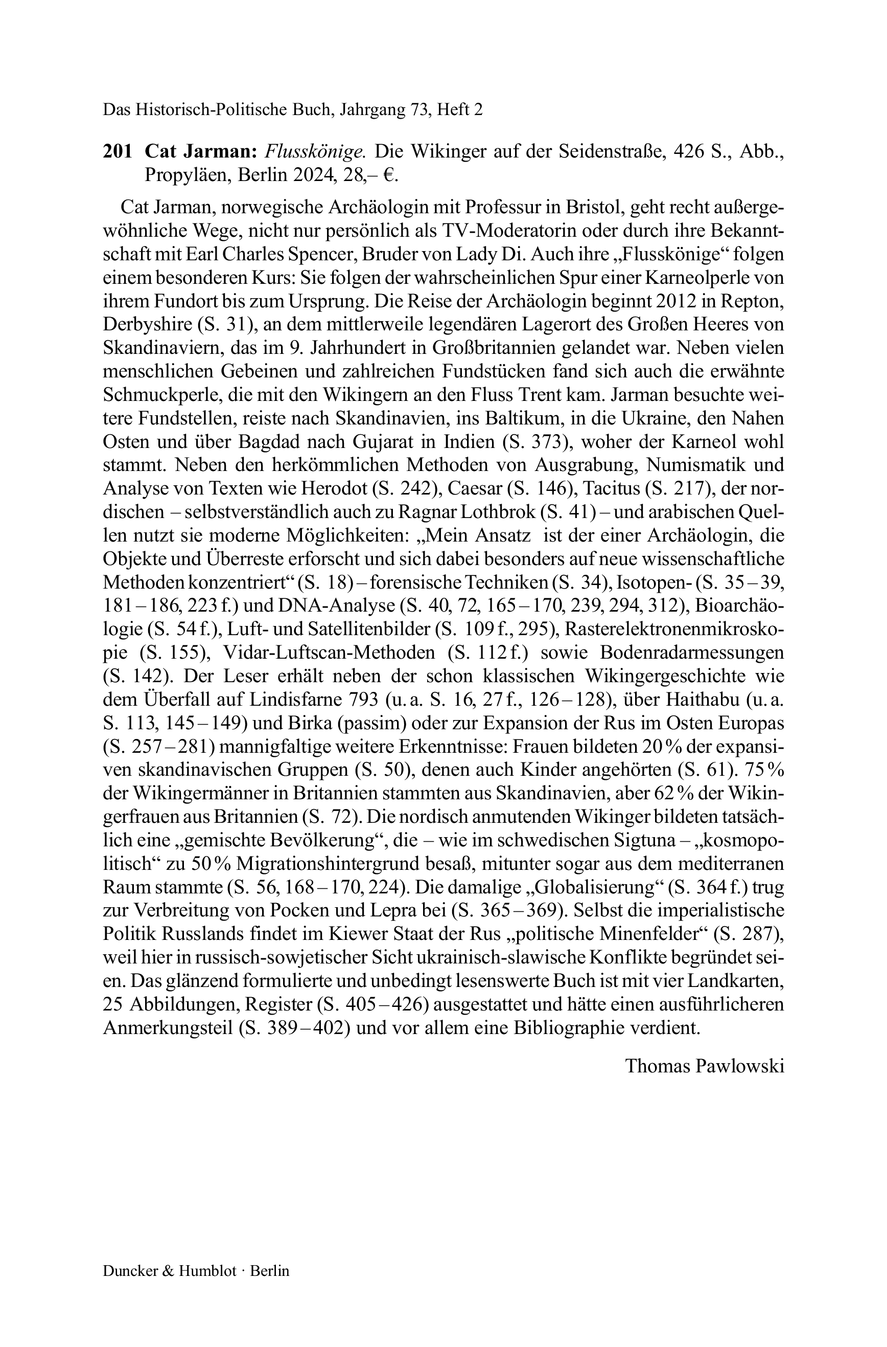 Cat Jarman: Flusskönige. Die Wikinger auf der Seidenstraße, 426 S.
