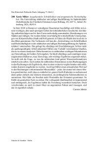 Xenia Miller: Ausgehandelte Schriftlichkeit und pragmatische Rechenhaftigkeit. Die Entwicklung städtischer und adliger Buchführung im Spätmittelalter (Schriftenreihe der Friedrich-Christian-Lesser-Stiftung, 45).