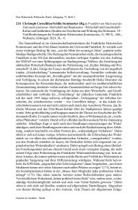 Christoph Cornelißen/Sybille Steinbacher (Hg.): Frankfurt am Main und der Nationalsozialismus. Herrschaft und Repression – Wirtschaft und Gesellschaft – Kultur und Gedächtnis (Studien zur Geschichte und Wirkung des Holocaust, 10 – Veröffentlichungen der F