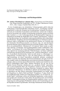 Andreas Wirsching/Lars Lehmann (Hg.): Nationalstaat und Föderalismus. Zum Wandel deutscher Staatlichkeit seit 1871 (Fuldaer Föderalismus Forum).
