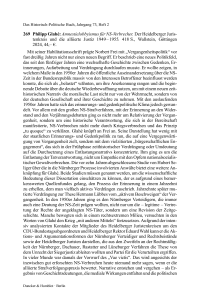 Philipp Glahé: Amnestielobbyismus für NS-Verbrecher. Der Heidelberger Juristenkreis und die alliierte Justiz 1949 – 1955.