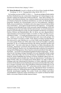 Heinz Duchhardt: Leopold von Ranke und die Kunst (Neue Aspekte der Ranke-Forschung, 3).
