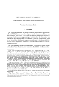 RESPONSIVER RECHTSPLURALISMUS. Zur Entwicklung eines transnationalen Kollisionsrechts