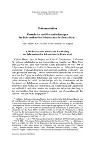 Fortschritte und Herausforderungen der informationellen Infrastruktur in Deutschland