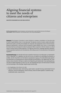 Aligning financial systems to meet the needs of citizens and enterprises