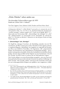 “Hohe Hürden“ sehen anders aus. Das abermalige Verbotsverfahren gegen die NPD. Kritik des Urteils (Teil 4 / Schluss)