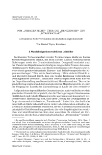 Vom “Fremdenrecht“ über die “Denizenship“ zur “Bürgerschaft“