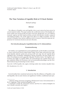 The Time Variation of Liquidity Risk on US Stock Markets
