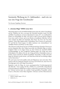 Sexistische Werbung im 21. Jahrhundert – nach wie vor nur eine Frage des Geschmacks?
