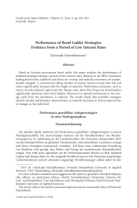 Performance of Bond Ladder Strategies: Evidence from a Period of Low Interest Rates