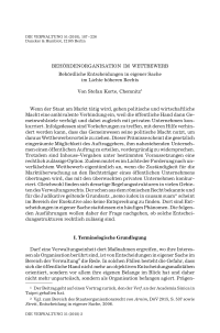 Behördenorganisation im Wettbewerb