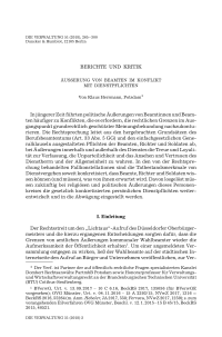 Äußerung von Beamten im Konflikt mit Dienstpflichten