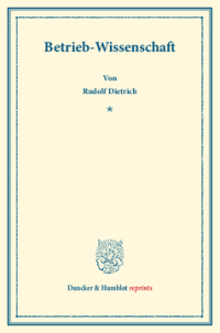 Betrieb-Wissenschaft