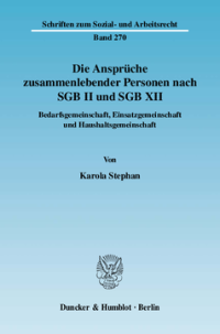 Die Ansprüche zusammenlebender Personen nach SGB II und SGB XII