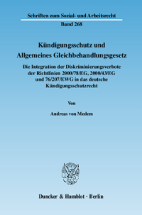 Kündigungsschutz und Allgemeines Gleichbehandlungsgesetz
