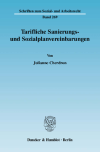 Tarifliche Sanierungs- und Sozialplanvereinbarungen