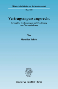 Vertragsanpassungsrecht