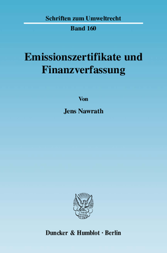Emissionszertifikate und Finanzverfassung