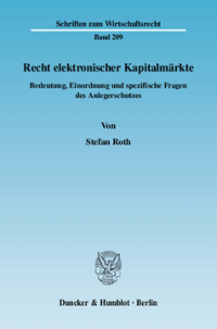 Recht elektronischer Kapitalmärkte