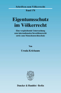 Eigentumsschutz im Völkerrecht
