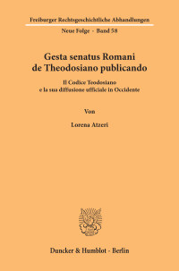 Gesta senatus Romani de Theodosiano publicando