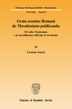 Gesta senatus Romani de Theodosiano publicando