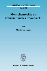 Menschenrechte als transnationales Privatrecht
