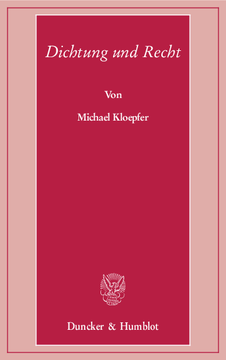 Dichtung und Recht Dichtung und Recht