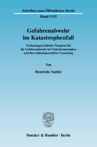 Gefahrenabwehr im Katastrophenfall