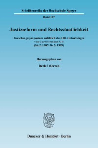 Justizreform und Rechtsstaatlichkeit