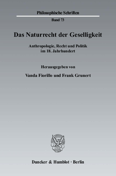 Das Naturrecht der Geselligkeit Das Naturrecht der Geselligkeit