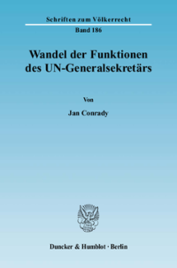 Wandel der Funktionen des UN-Generalsekretärs