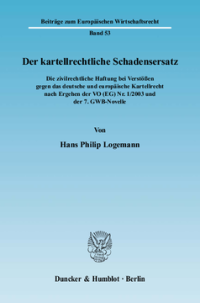 Der kartellrechtliche Schadensersatz
